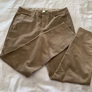 Sonoma Brown Corduroy Men's Straight-Leg Pants